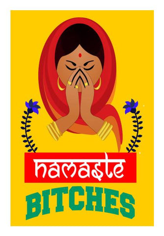 PosterGully Specials, Namaste Bitches Wall Art