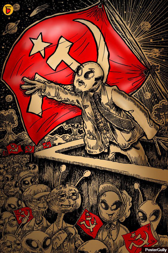 Wall Art, Comrade Alien Artwork