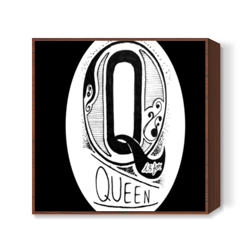 Q is for Queen Square Art Prints