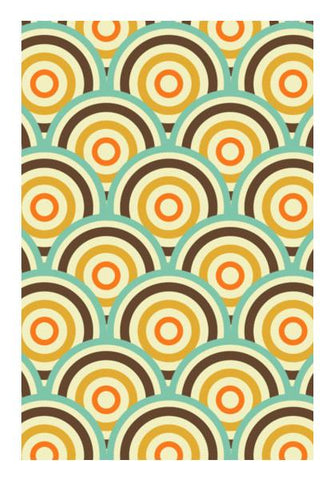 PosterGully Specials, Geometric vintage circular pattern Wall Art