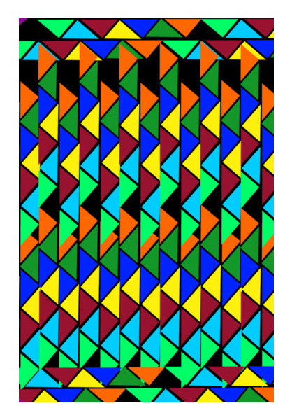 Abstract Color Triangle Art PosterGully Specials