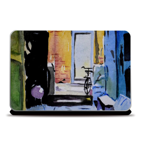 A quaint little house in village Laptop Skins