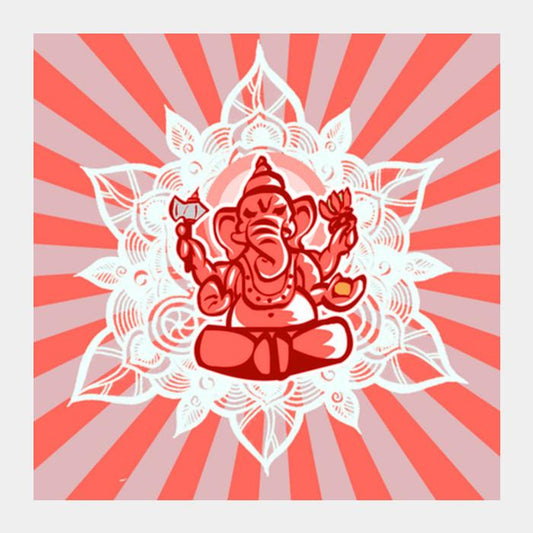Ganesha Square Art Prints PosterGully Specials