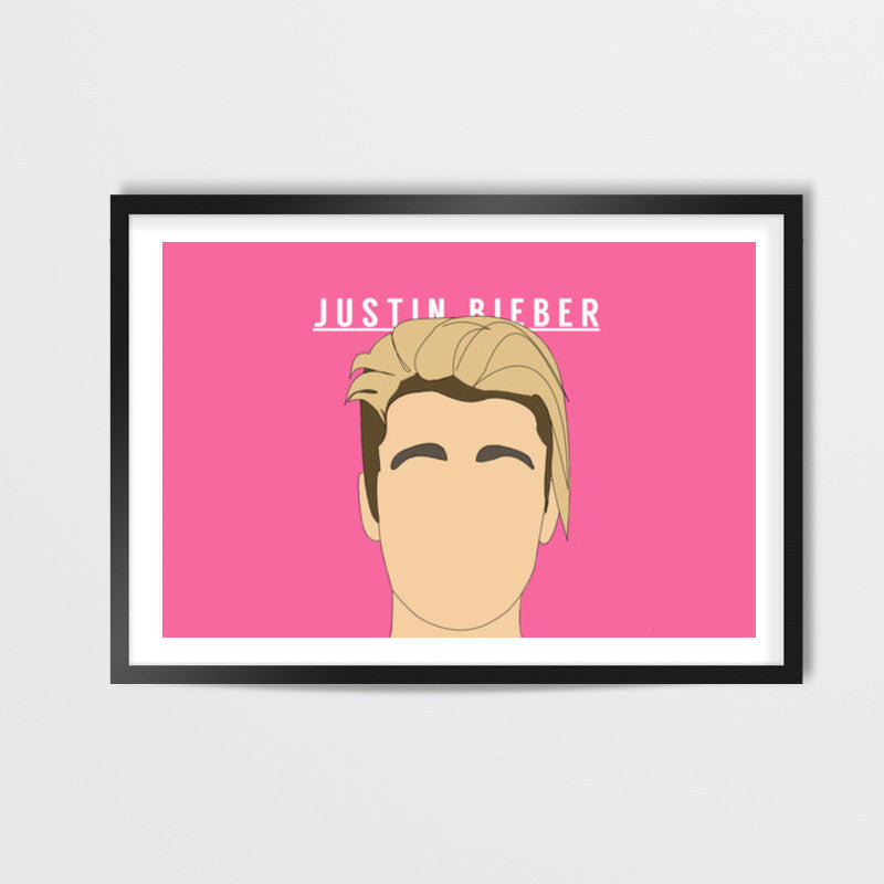 Justin Bieber | Portrait minimal Wall Art