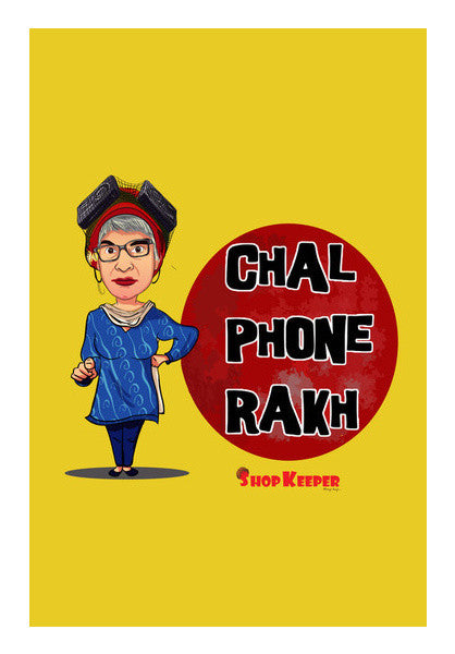 Wall Art, Chal Phone Rakh Wall Art