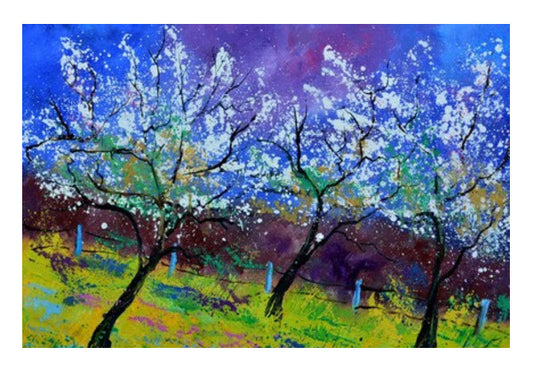 Wall Art, appletrees in spring Wall Art