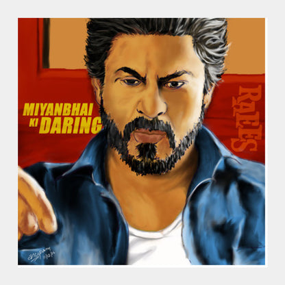 Raees Artwork Square Art Prints