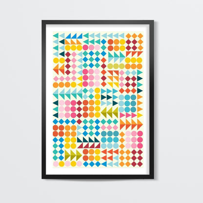 Basic Shape Pattern  Wall Art