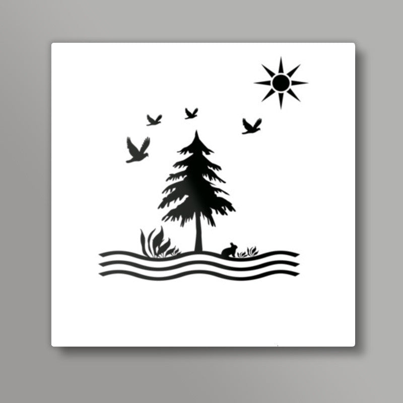 Wild Square Art Prints