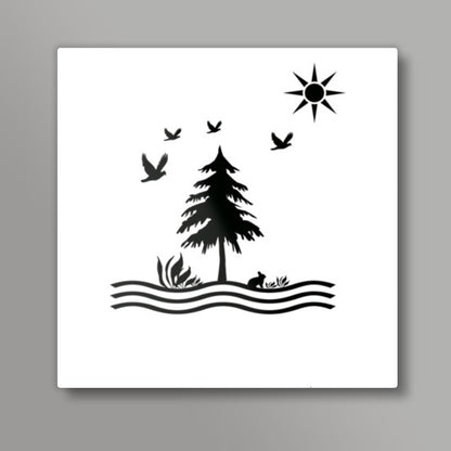 Wild Square Art Prints