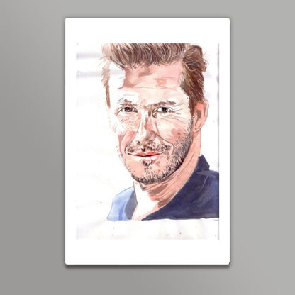 David Beckham -sometimes, all you need for your goal is a KICK Wall Art