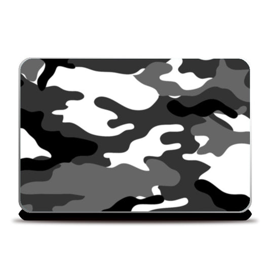 Grey Camo Laptop Skins