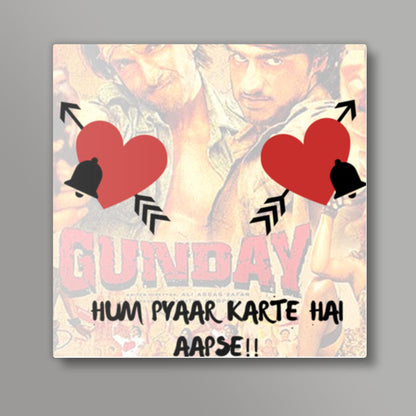 Gunday #yrf Square Art Prints