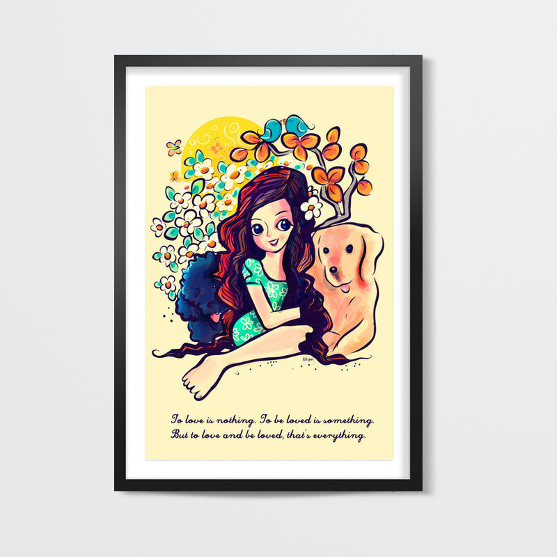 lovely girl Wall Art