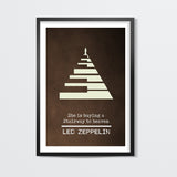 Stairway to heaven Led Zeppelin classic rock music  Wall Art