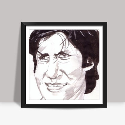 Bollywood superstar Amitabh Bachchan shows the audacity of the underdog in the movie Mard Square Art Prints