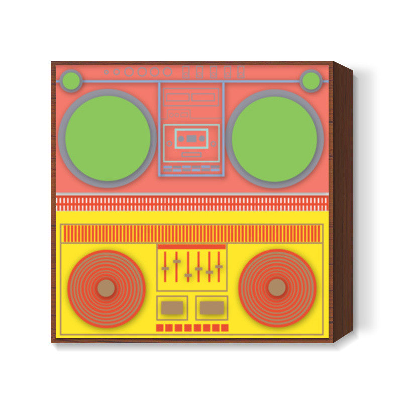 Boom Box Mania ! Square Art Prints