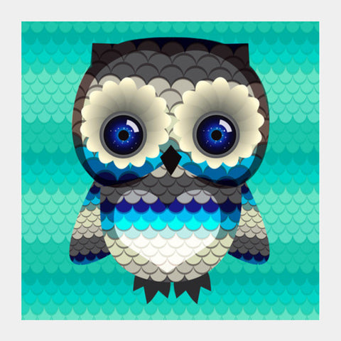 The Owl Square Art Prints PosterGully Specials