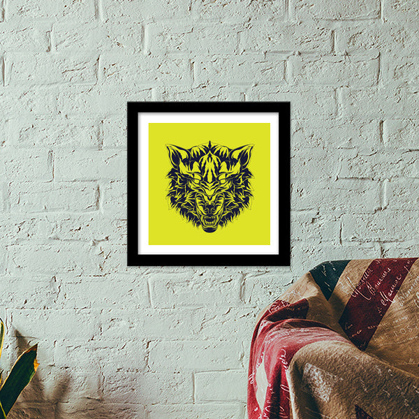 Wolf Head Premium Square Italian Wooden Frames