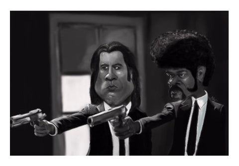 Wall Art, Pulp Fiction Caricature Artwork