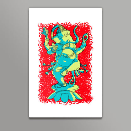 Dancing Ganesh Wall Art | Aniruddha Lele