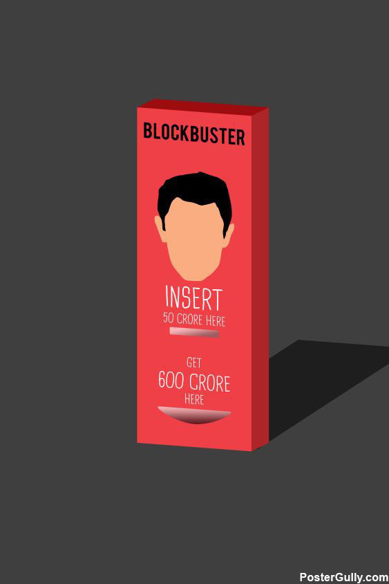 Brand New Designs, Aamir Khan Blockbuster Machine Artwork, - PosterGully - 1