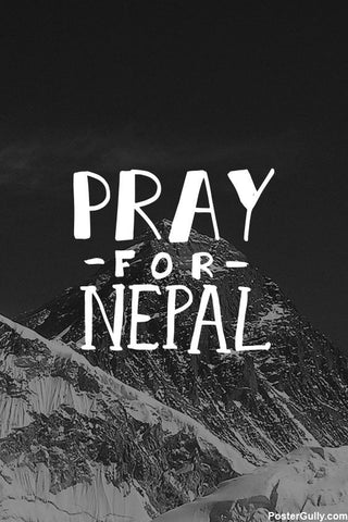 Wall Art, Pray For Nepal Artwork