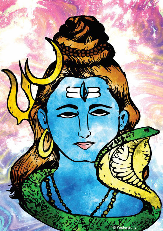 Wall Art, Lord Shiva Pop Art Artwork