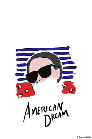 Wall Art, American Dream Girl Fashion Artwork, - PosterGully - 1