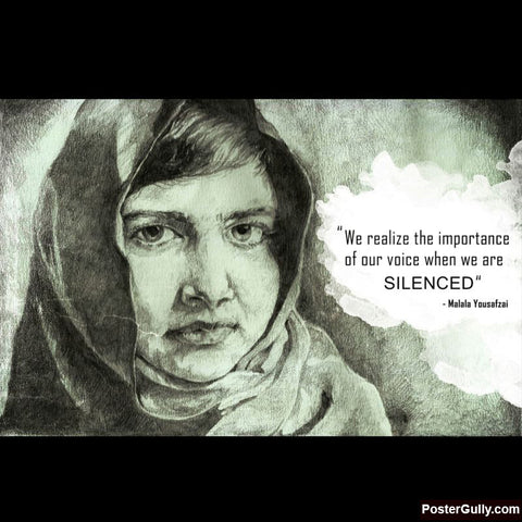 Square Art Prints, Malala Yousafzai Artwork