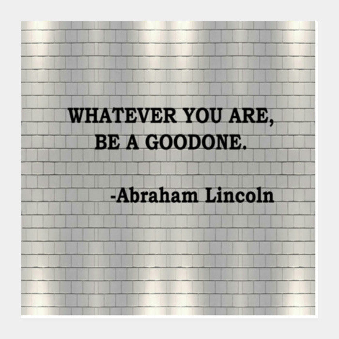 Abraham Lincoln Inspirational Quote Typography Poster Square Art Prints