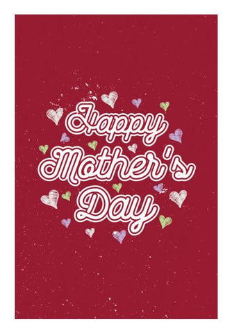 PosterGully Specials, Mothers day calligraphy with red Wall Art