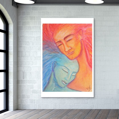 Twin Flamme Wall Art | artist:Lalitavv