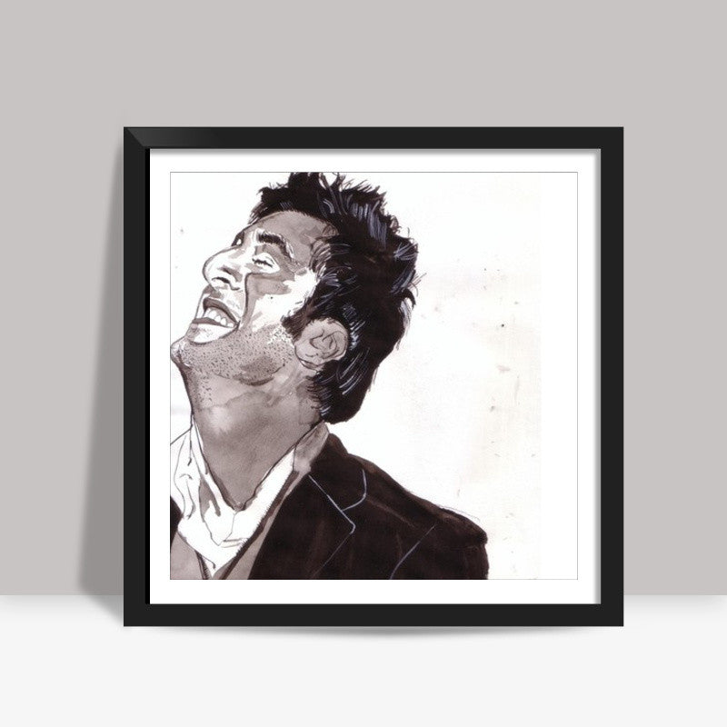 Superstar Ranbir Kapoor proves that being happy is a lot about being yourself Square Art Prints