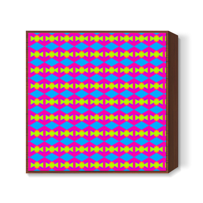 aztec pattern Square Art Prints