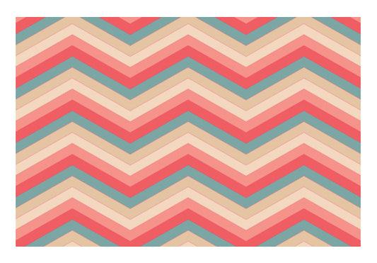 Colorful Zig Zag Abstract Print  Art PosterGully Specials