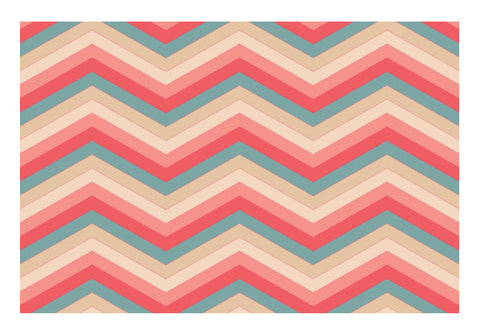 Colorful Zig Zag Abstract Print  Art PosterGully Specials