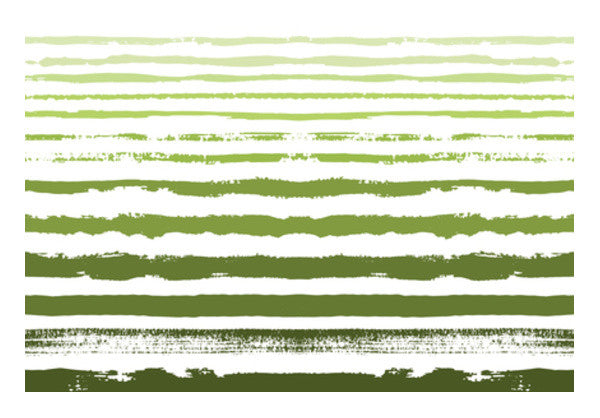 Uneven Green Stripes Wall Art