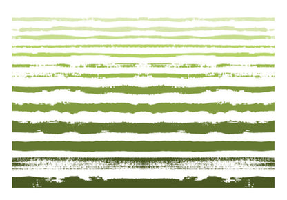 Uneven Green Stripes Wall Art