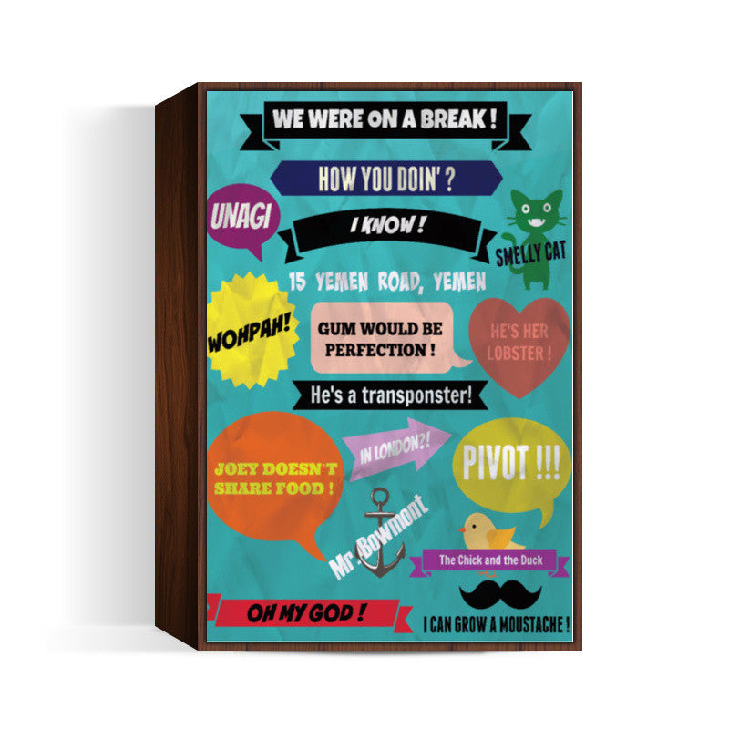 FRIENDS FAMOUS LINES Wall Art