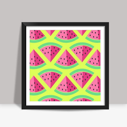 New watermelon Square Art Prints