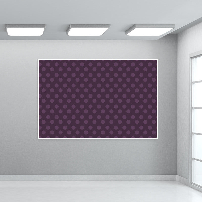 Purple Dots Wall Art