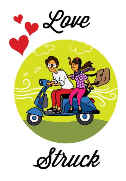 PosterGully Specials, Love Struck Wall Art | The Bekaar Artist | PosterGully Specials, - PosterGully