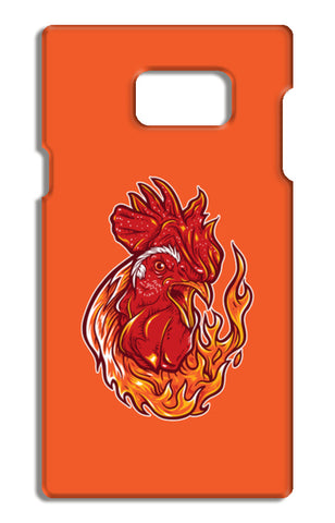 Rooster On Fire Samsung Galaxy Note 5 Tough Cases
