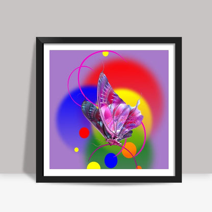 Butterfly in Dream Square Art Prints