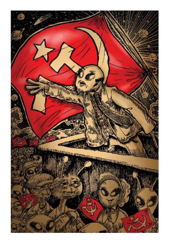 PosterGully Specials, The Comrade Alien Wall Art | Charbak Dipta | PosterGully Specials, - PosterGully