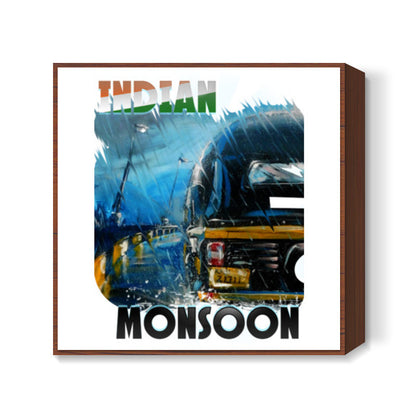 Indian Monsoon Square Art Prints