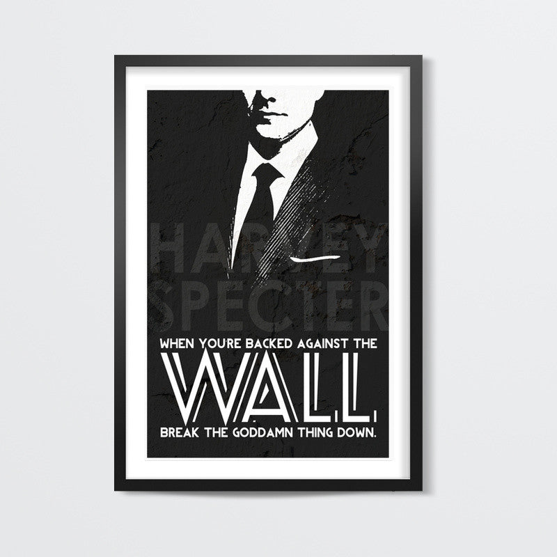 SUITS Harvey Specter Wall Quote Wall Art