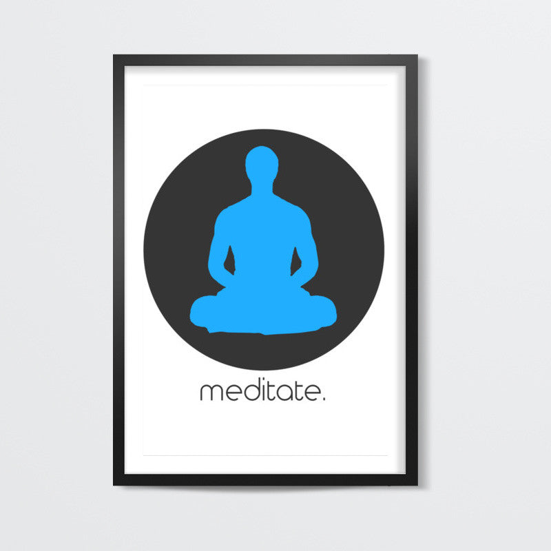 meditate - Zen Minimalist Art | Wall Art