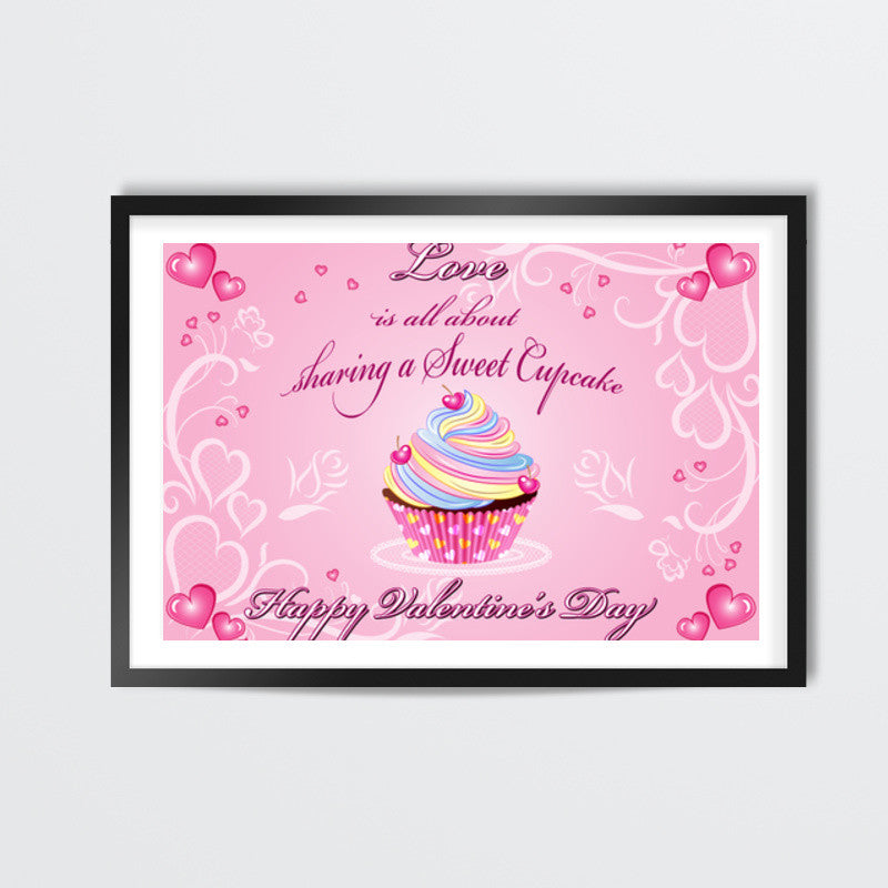 Valentines Day Cupcake Wall Art